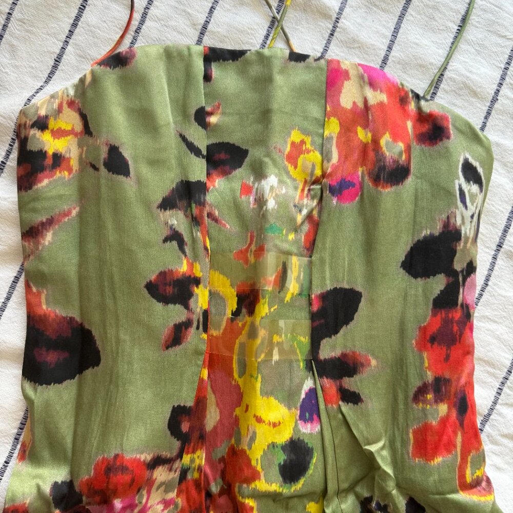 Rachel Roy silk corseted dress